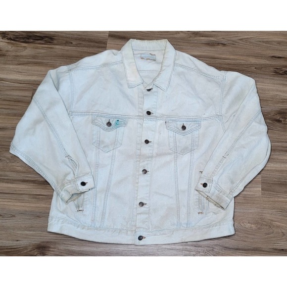 Vtg Levi's Distressed Denim Trucker Women’s Jacket - Picture 1 of 12